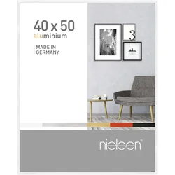 Nielsen Bilderrahmen Pixel Aluminium Weiß glanz / 40 x 50
