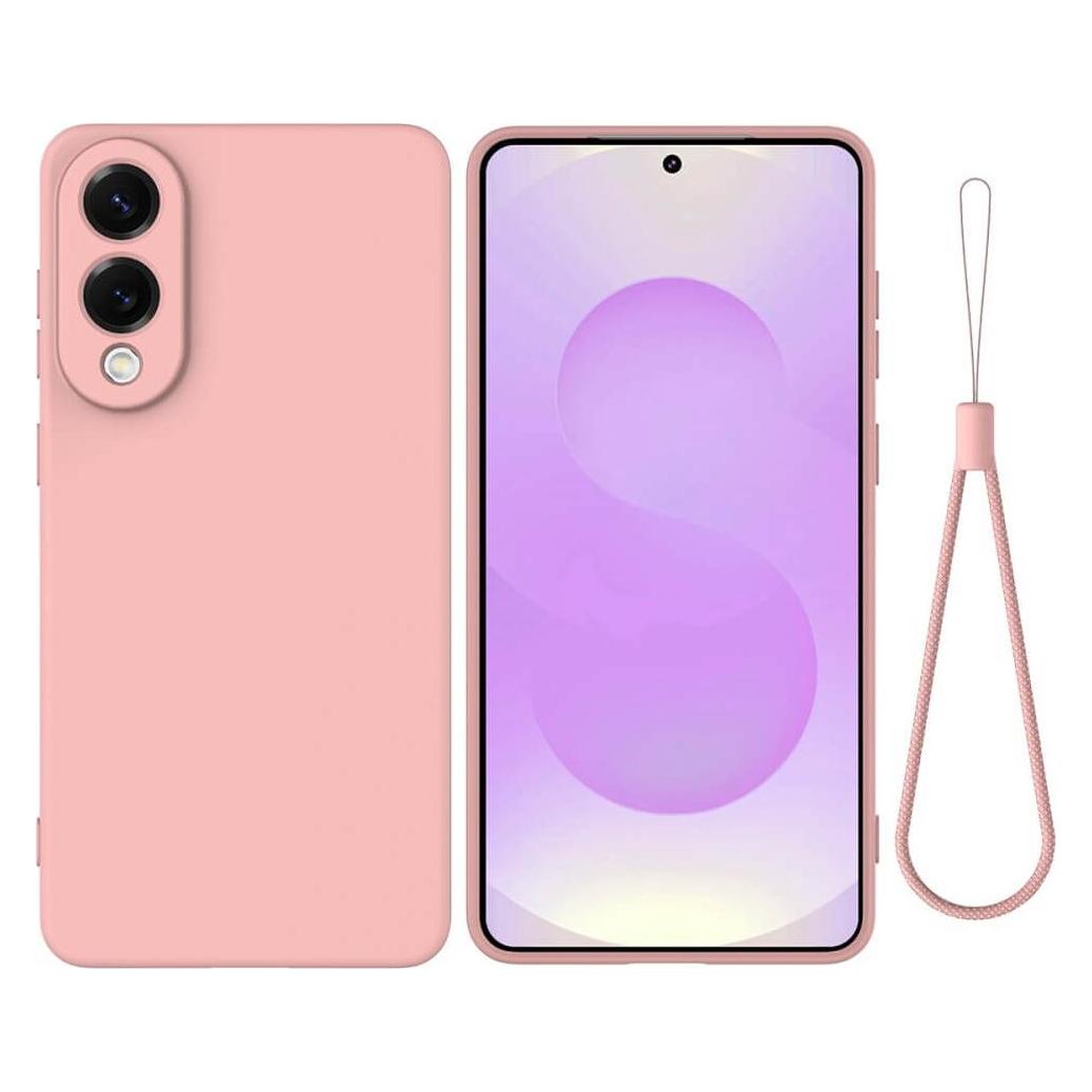 Cover-Discount Galaxy S25 Edge - Silikon Gummi Hülle mit Riemen (Samsung Galaxy S25 Edge) (58336964)