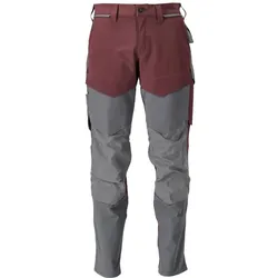 MASCOT Herren Hose mit Knietaschen CUSTOMIZED Bordeaux / Anthrazitgrau 60 - 22379-311-2289-82C60 - Bordeaux / Anthrazitgrau