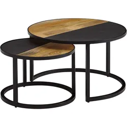 FineBuy, Couchtisch + Beistelltisch, Maloe