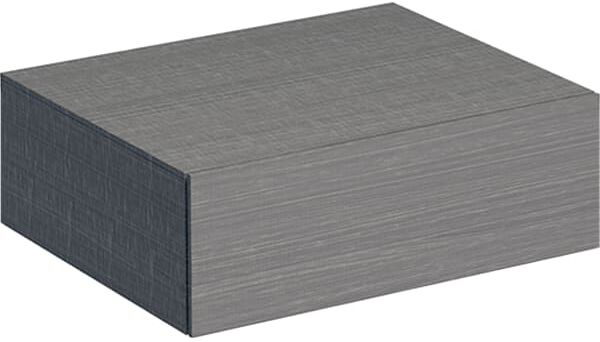 Geberit Xeno² armoire latérale 500507431 58x20x46,2cm, avec tiroir, gris structuré/scultura
