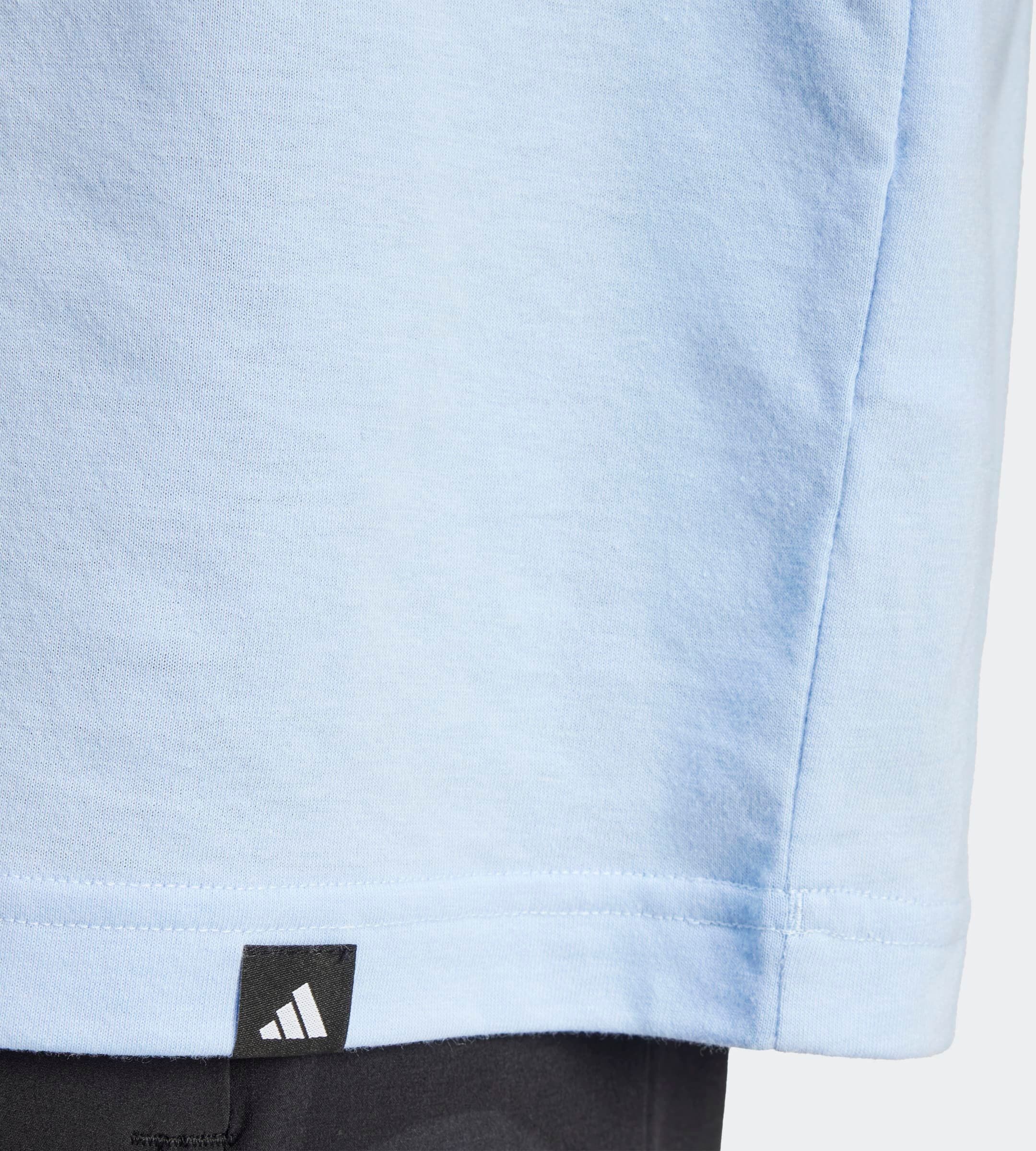 T-Shirt ADIDAS PERFORMANCE "POWER GRAPHIC", Herren, Gr. L, blau (glow blau), Obermaterial: 65% Polyester, 35% Baumwolle, Shirts T-Shirt, sportlicher Stil, kurze Ärmel, mit CLIMACOOL Technologie glow blau L