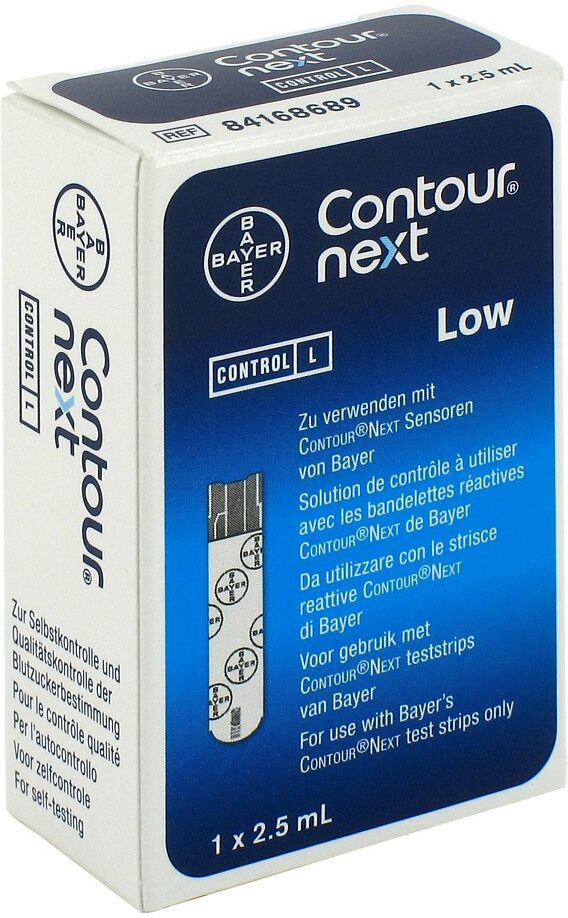 Contour next Kontrolllösung niedrig 1stk