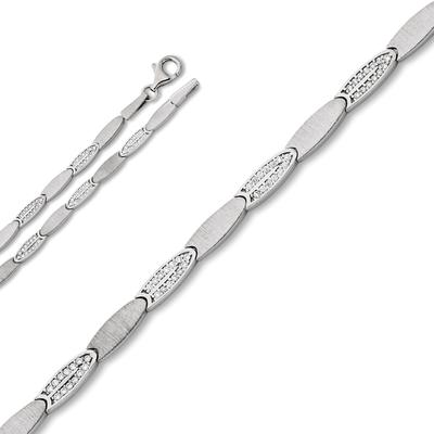 Silberkette ONE ELEMENT "Zirkonia Halskette aus 925 Silber" Gr. 42, silber, Halsketten, Damen, 42, Silber 925 (Sterlingsilber), Silberkette, Fein gefertigt – ein Zeichen mit besonderer Bedeutung