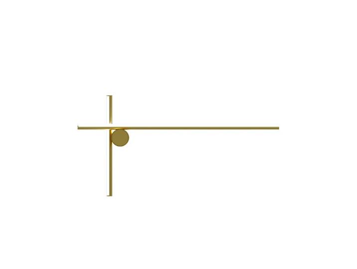 Flos Coordinates W2 muurlamp Messing