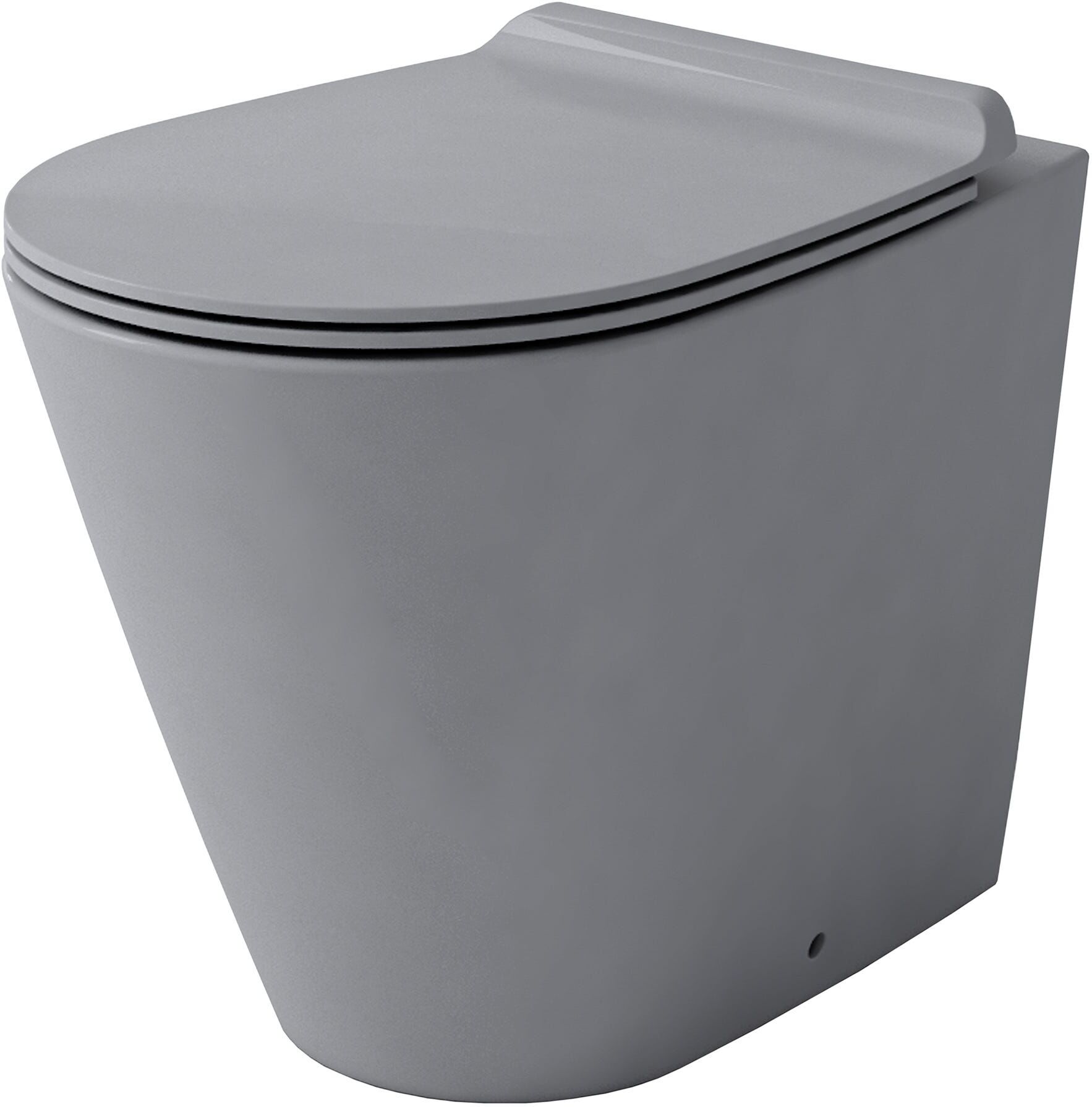 Simas VASO  GAMBASSI FILO MURO A TERRA SCARICO MULTIPLO TRASLATO IN CERAMICA CEMENTO MATT