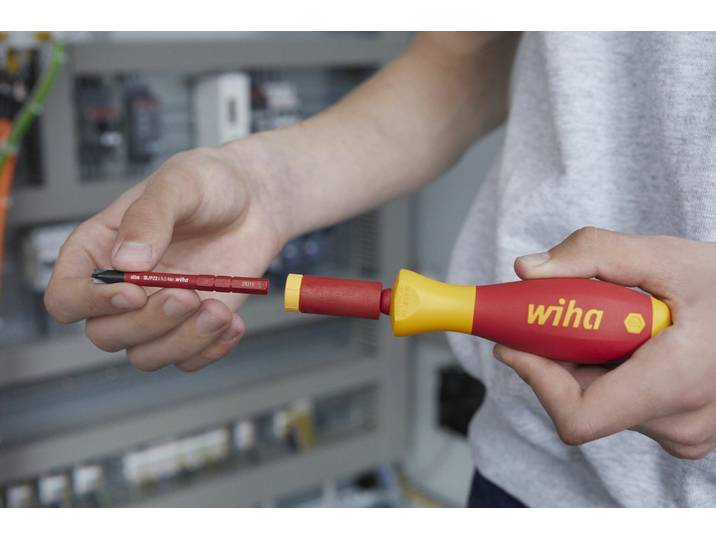 Wiha Drehmoment easyTorque Adapter electric 1.2 Nm rot/gelb für slimBits und slimVario (46402)