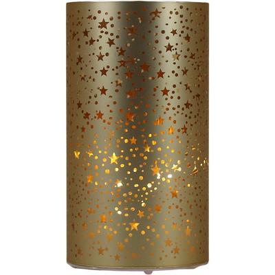 LED Dekolicht AM DESIGN "LED Windlicht Stern", gold (goldfarben), H:16cm Ø:9cm, Leuchten, Weihnachtsdeko, 1 Stück, Höhe 16 cm, Batteriebetrieb