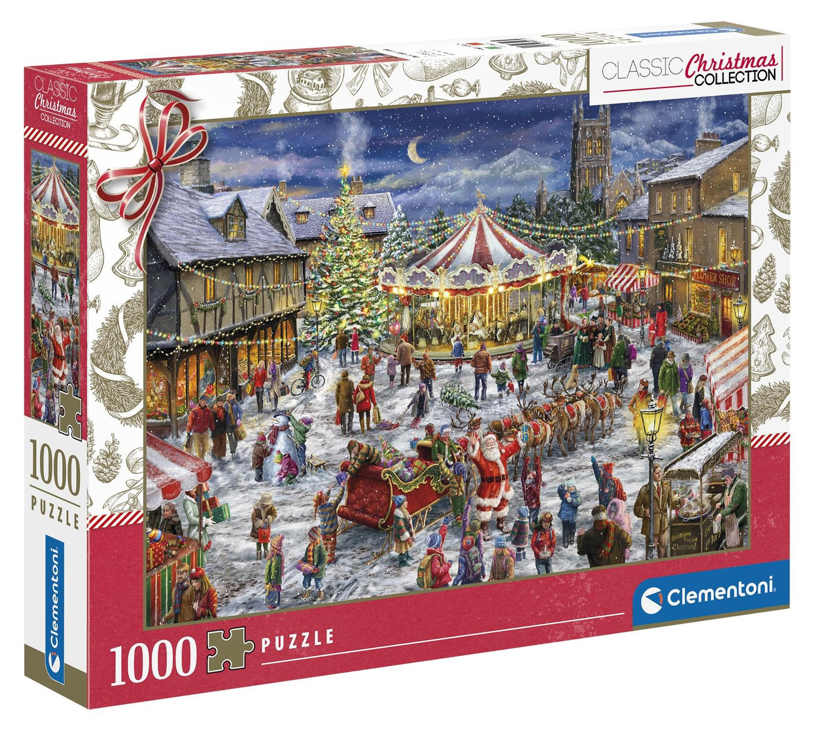 Clementoni Puzzel 1000 stukjes Kerstmarkt 81505