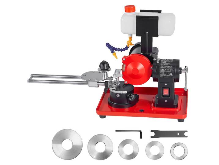 Affûteuse de lames de scie VEVOR 370 W\, affûteuse de lames de scie circulaire à 2 890 tr/min avec meule de 125 mm\, affûteuse électrique avec réservoir d'eau pour lames de scie de 80 à 700 mm\, affûteuse de lames pour le travail du bois