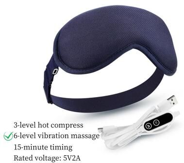 Uplift Picks USB Heated Vibration Eye Mask For Sleep And Travel b plug In (5 V)