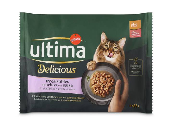 Ultima Cat F&D Multipack Huhn & Lachs4x85g