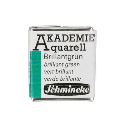 Schmincke Akademie Aquarell 1/2 Näpfchen, Brillantgrün