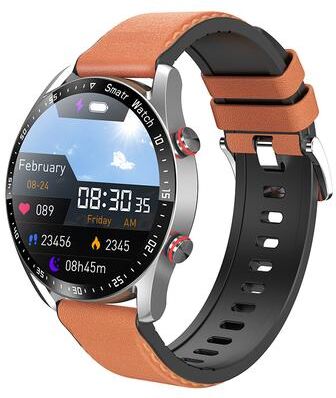 Clever Finds HD ECG Smart Watch With Bluetooth Calling GPS Heart Rate Tracking And Waterproof Design belt Orange