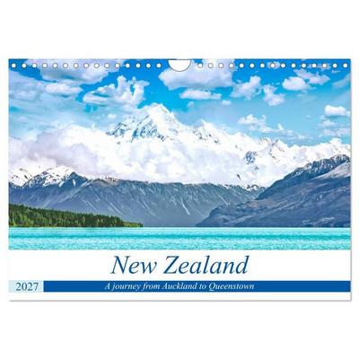 A journey from Auckland to Queenstown (Wall Calendar 2027 DIN A4 landscape), CALVENDO 12 Month Wall Calendar