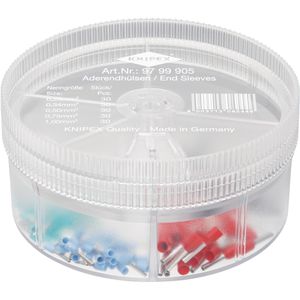 Knipex Aderendhülsen 97 99 905, Sortimentsboxen, 0,25 - 1mm², 150-teilig, isoliert