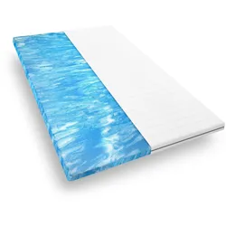 MATRATZENTOPPER Gelschaum 80x200 cm – komfortable Matratzenauflage 5 cm zur Verbesserung harter Matratzen