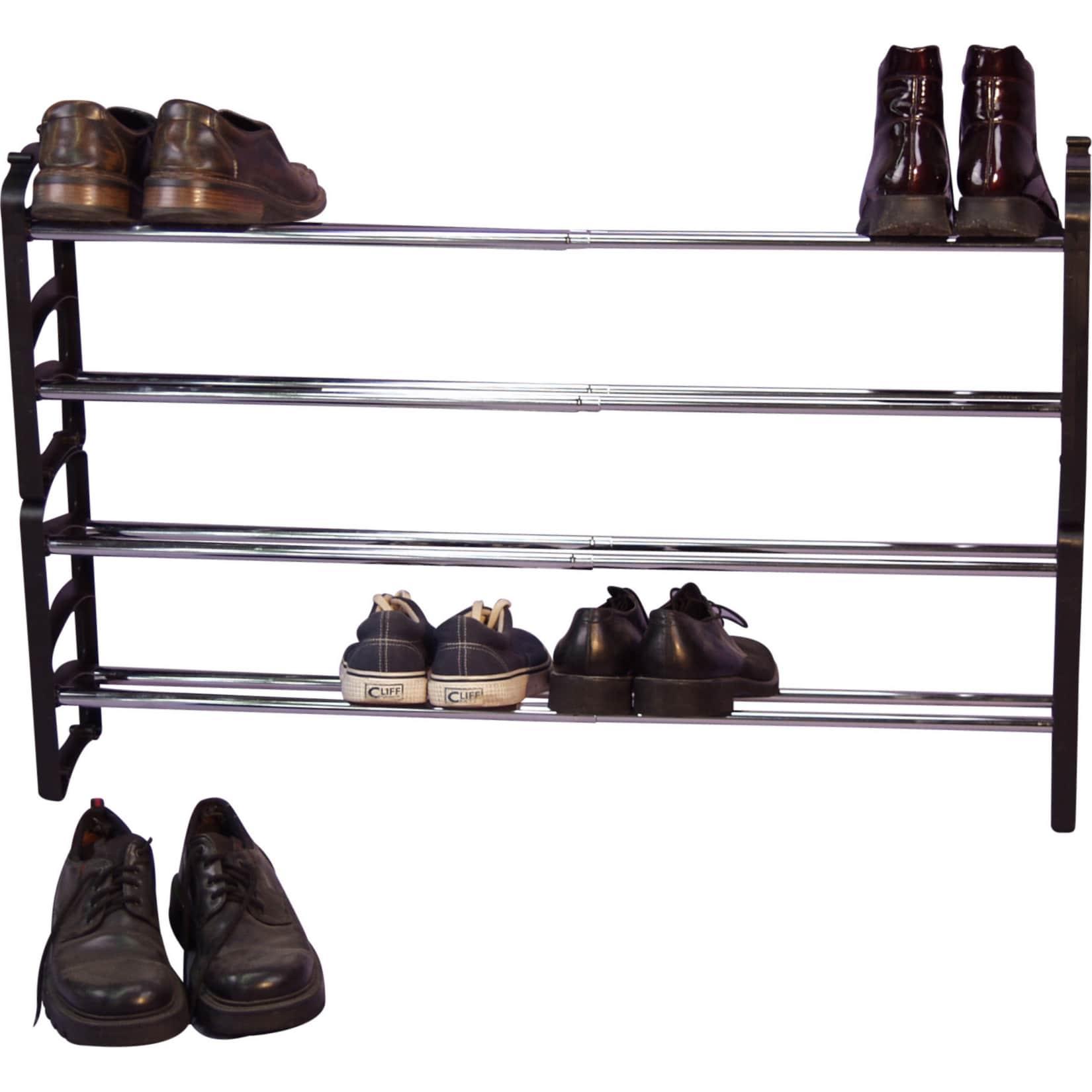 möbel direkt online Schuhregal 2er-Set "Dean" schwarz/chromfarben