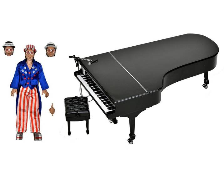 NECA Actionfigur Elton John & Piano Actionfigur Live 1976