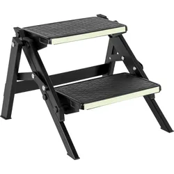 Brunner Ruckstep Black Fluo Trittstufe mit Antirutsch und Fluorstreifen schwarz