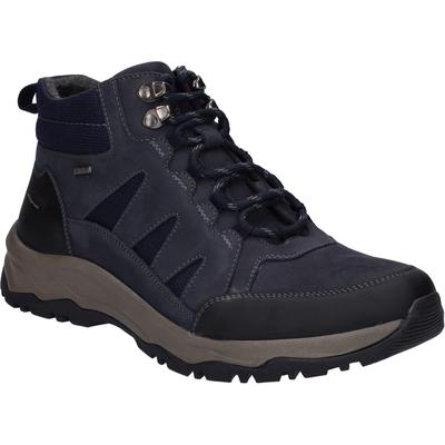 Stiefelette JOSEF SEIBEL "Leroy 51, indigo-kombi", Herren, Gr. 42, blau (indigo, kombi), Obermaterial: 80% Rindsleder Leather cow. 20% Textilmaterial TEXMAT., Schuhe Stiefelette
