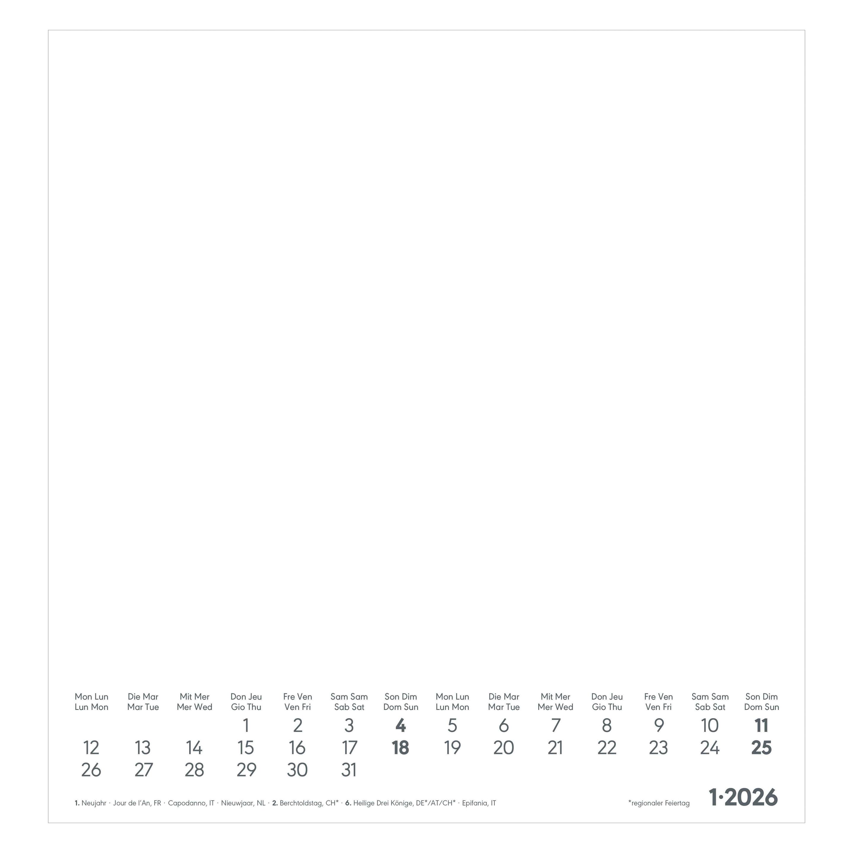 Alpha Edition Kreativkalender M weiss 2027 (155801)