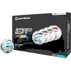 TaylorMade Golfbälle Speedsoft INK Multicolor - 12er Pack, mehrfarbig