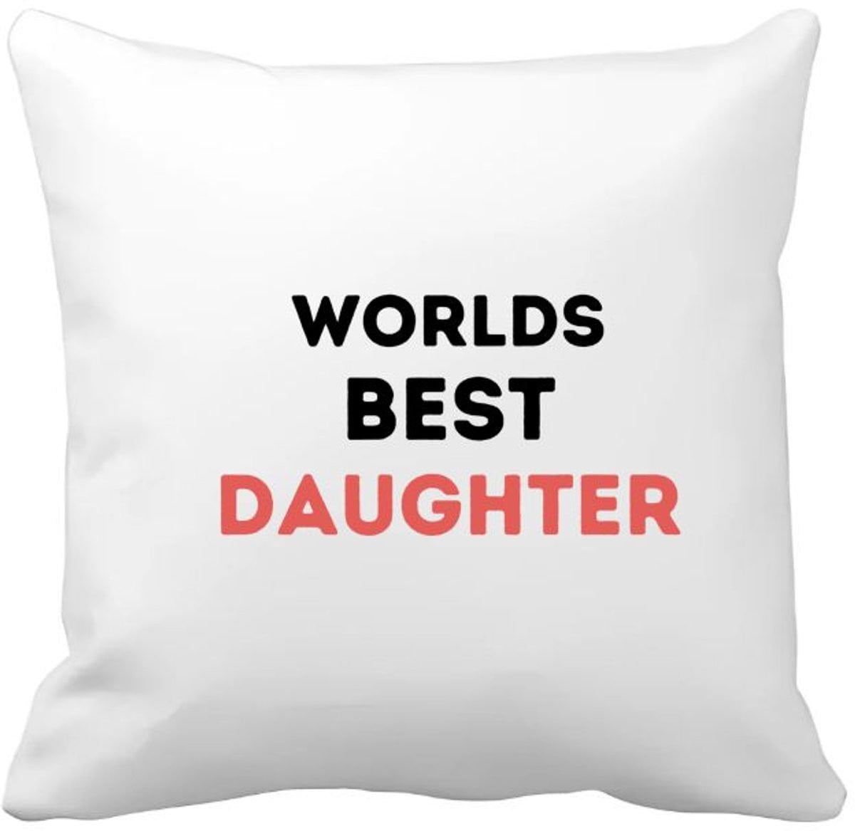 Akyol Kussenhoes Worlds Best Daughter - 40 x 40 cm
