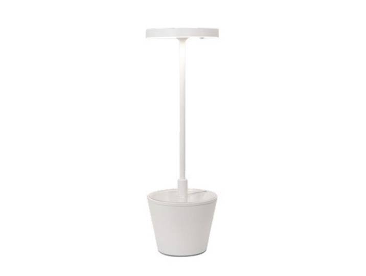 ZAFFERANO set de 3 lampes de table POLDINA REVERSO (Blanc - Aluminium peint et polycarbonate)