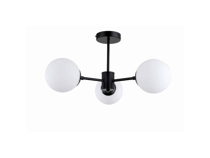 Deckenleuchte Roma, Schwarz, Metall, 60x30 cm, RoHS, Lampen & Leuchten, Innenbeleuchtung, Deckenleuchten, Deckenleuchten