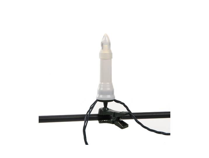 KONSTSMIDE LED-Lichterkette mit Topbirnen 3,6 V , weiß, Gesamtlänge 10,5m, Lichterketten, LED-Lichterkette