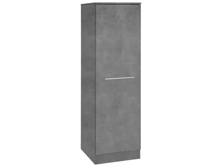 Vorratsschrank, Grau, 50x165x57 cm, Holzwerkstoff, 4 Auszüge, Modern