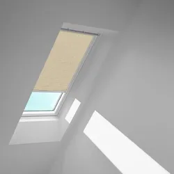 VELUX Rollo Sandbeige gepunktet 4171, UK08, Aluminiumschiene,Elektro,GGU,VELUX