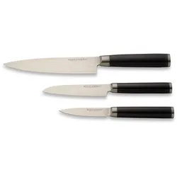 Echtwerk Damaszener Messer-Set, 3-teilig, Küchenmesser-Set