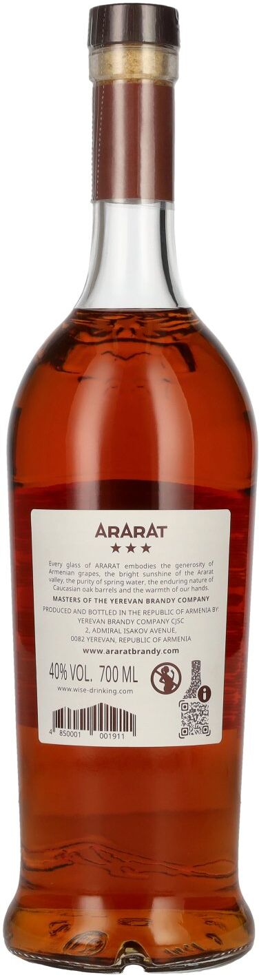 Ararat Brandy Ararat 3 Years Old 40% Vol. 0,7l