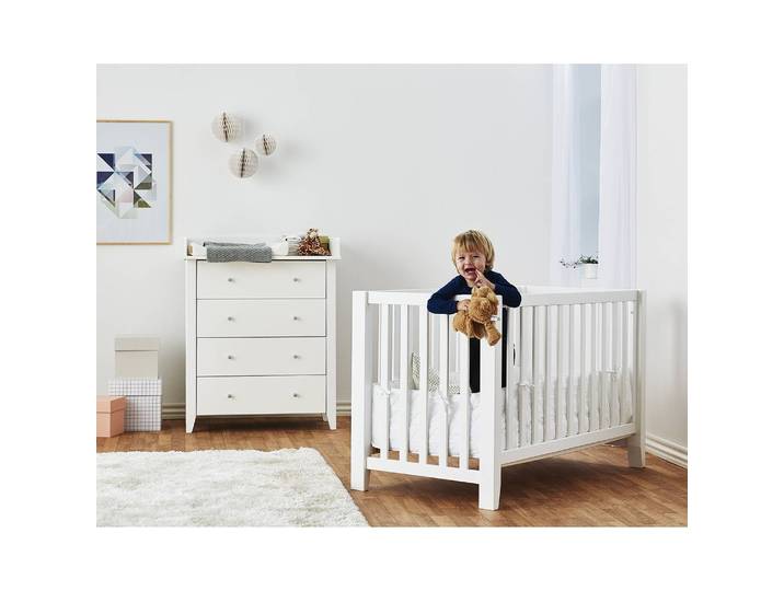 Lit bébé Anton 60 x 120cm Blanc