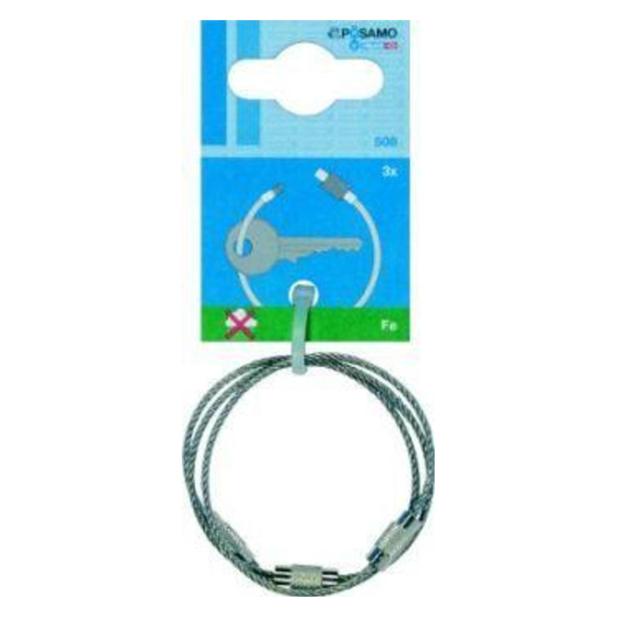 Magni Drahtseilschlüsselr. (SB) Draht-Ø 1,5mm a 3 Stk. (4011645018684)