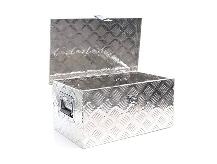 XPOtool Werkzeugbox Alu 50\,8x30\,5x24cm Silberfarbene Transportbox Werkzeugkiste inkl. Schlüssel