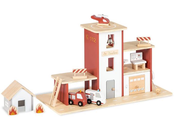 Pinolino® Spiel-Feuerwehrwache Feuerwache Ben (12-tlg)
