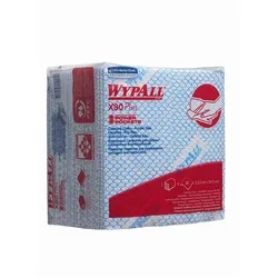 WypAll X80 Plus Wischtücher, Blau, Viertelgefaltet, 35 x 34 cm, 8 x 30 Tücher