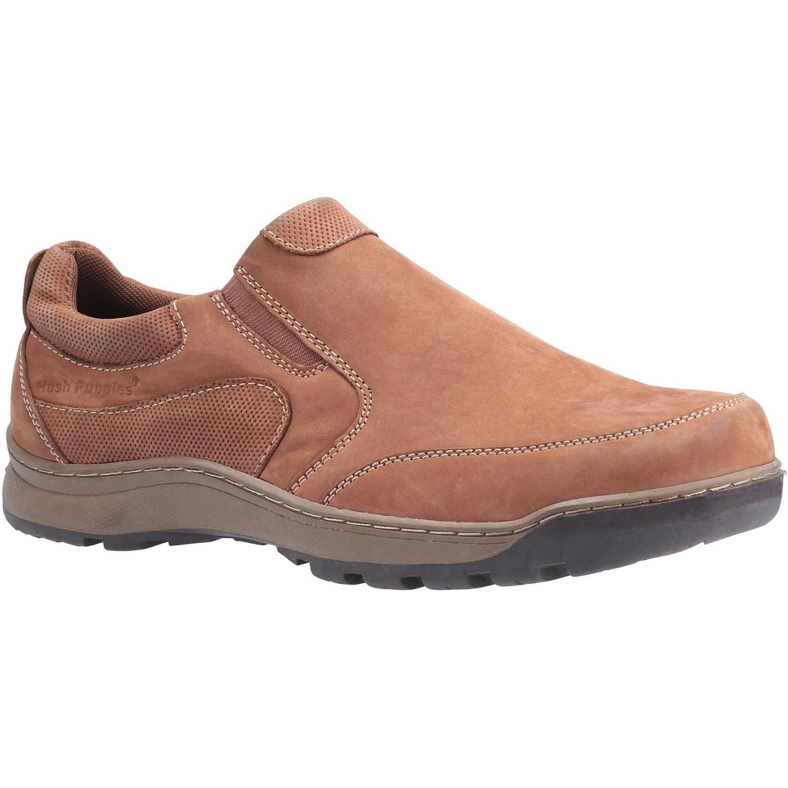 Hush Puppies Herren Jasper Nubuck Leder Slip On Schuh (Tan Nubuck)