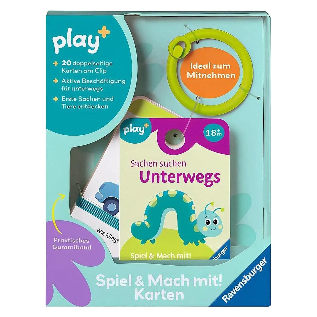 Ravensburger Play+ Spiel und Mach mit! Karten: Sachen suchen: unterwegs - Activity Karten für (Deutsch, 1.50 - 4 Jahre) (12.034.054)