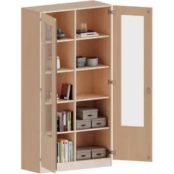Schrank mit verglasten Türen, 5 Ordnerhöhen - Serie evo180