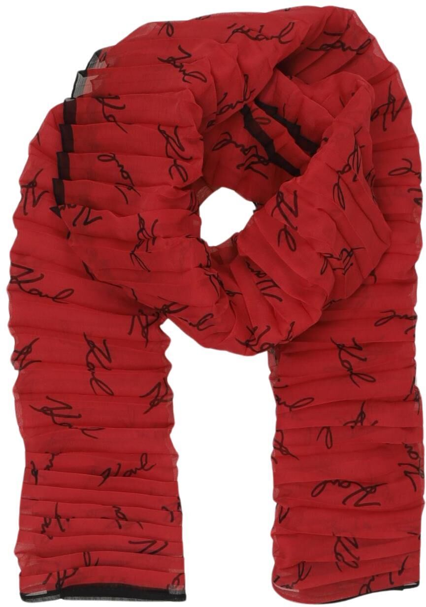Karl by Karl Lagerfeld Damen Schal oder Tuch, Rot, Synthetik - Second Hand