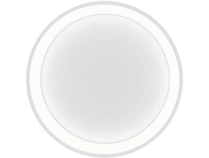 Deckenlampe Aaron weiss Metall 4300 lm Dimmbar B 48 cm - LED - Lichtfarbe: Extra warmweiss- LED Energiesparlampe