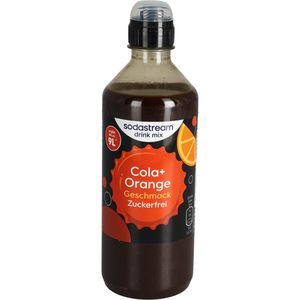 Sodastream Sirup Cola + Orange, zuckerfrei, Getränkesirup für ca. 9 Liter Fertiggetränk, 440 ml