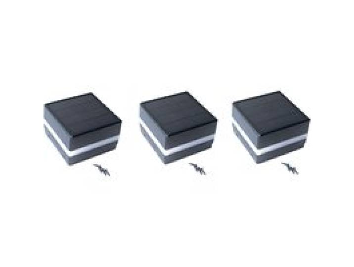 HOME DELUXE Capuchon de poteau à LED RANO (3 pièces)