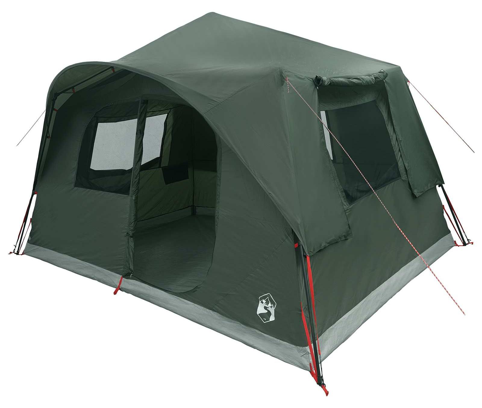 Sofort Zelt 8 Personen Armeegrün Polyester und Stahl