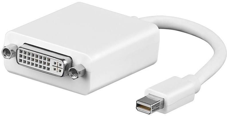 Microconnect MDPDVI Mini DisplayPort 1.2 to DVI-I Adapter 1080p White - 15cm