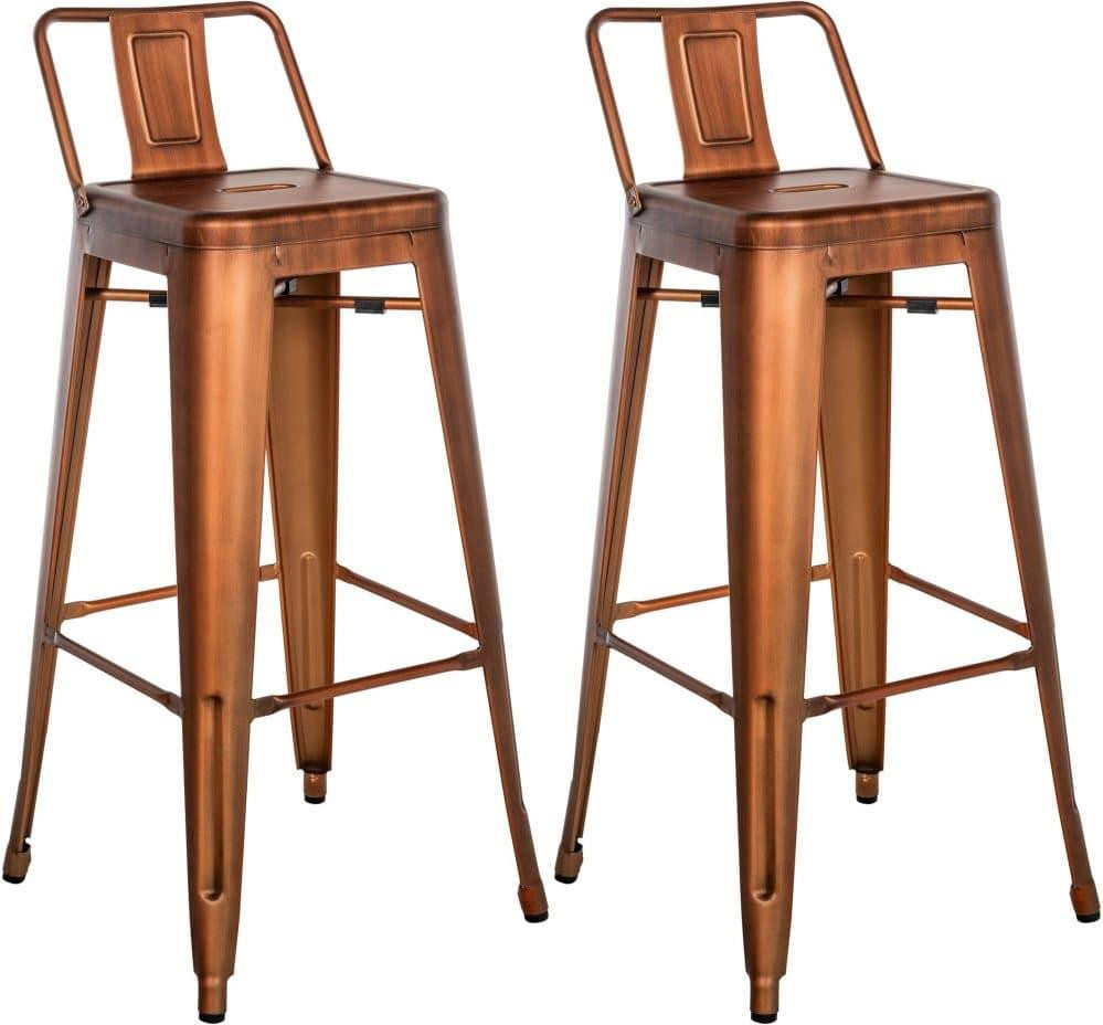 BellaFurn Set van 2 barkrukken - Koper
